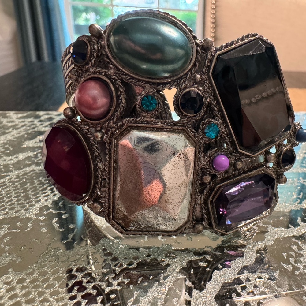 Multi-Stone Statement Bracelet - image 1